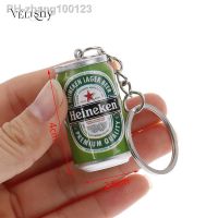 1Pcs Simulation Canned Beer Keychain Men Beer Can Keyring Trinket Couples Cool Boy Backpack Decor Jewelry Car Key Accessories