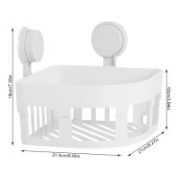 【CC】 Hollow Basket Drain Rack Cup Shower Storage Shelf Wall Mounted Holder