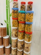 hủ 100gr khô gà lá chanh siêu ngon