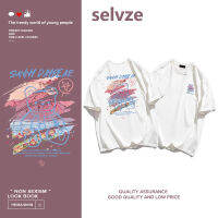 2023 newSELVZE （พร้อมส่งจากกทม มาถึงใน 3วัน）print T-shirt แฟชั่นหมีน้อยน่ารักพิมพ์เสื้อยืดแขนสั้น T0451