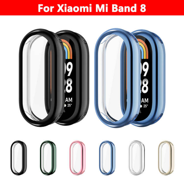 Electroplated full protective shell For Xiaomi Mi Band 8 Smart Watch