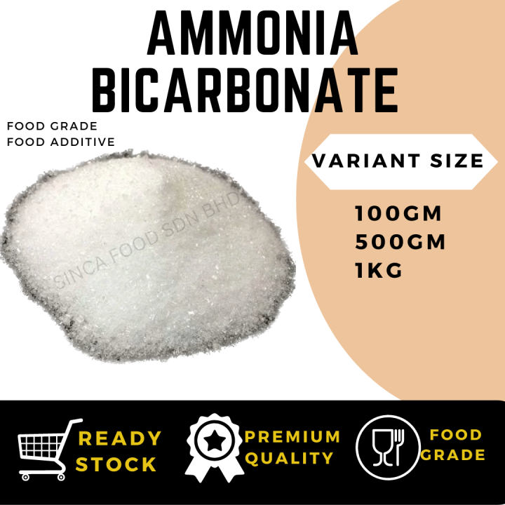 (HALAL) 【Ready Stock】 AMMONIA BICARBONATE / AMMONIUM BICARBONATE 1KG