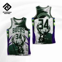 MILWAUKEE BUCKS GIANNIS ANTETOKOUNMPO 2022 FD CONCEPT FULL SUBLIMATED JERSEY