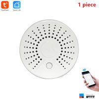 Smart Life App WiFi Smoke Detector &amp; High Temperature Alarm WiFi Smoke Sensor No Hub Required Work with IFTTT Battery Included