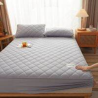 Thickened Warm Diamond Quilted Fitted Sheet Solid Quality Mattress Cover Non-slip Elastic Mattress Protector For Infant/Adult