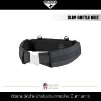 Condor - Slim Battle Belt [ Black ] สีดำ สายรัด Molle เข็มขัด