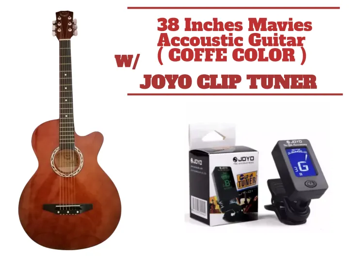 Mavies 38 Inch Acoustic Guitar for Beginner (Black only) Free Guitar