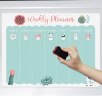 Magnetic Whiteboard Weekly Monthly Planner Calendar Schedule Dry Erase Board Erasable Pen Message Writing Refrigerator Sticker