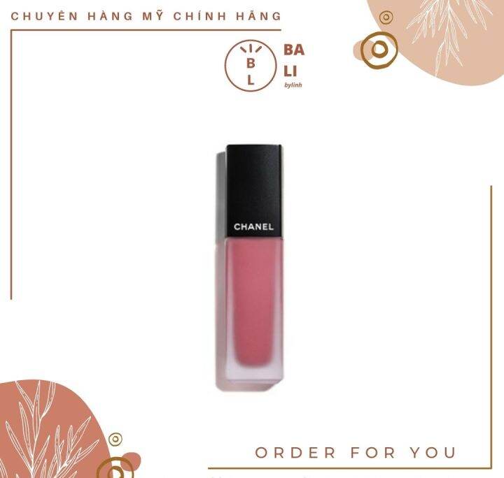 HCM]Son Kem Rouge Allure Ink Fusion Chanel 806 Pink Brown Hồng Đất |  