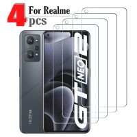 [ดีที่สุด A]✩ แก้วป้องกัน4ชิ้นสำหรับ OPPO Realme GT Neo 3 Neo2กระจกเทมเปอร์สำหรับ Realme GT รุ่น Master GT-2โปรจอปกป้อง5G ✩