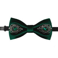 Wedding Bow Tie High-grade Mens Groom Suit Shirt Accessories Gifts Classic Trendy Business Banquet Velvet Crystal Bowtie