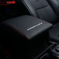 Auto Armrest Center Consoles Cushion Cover Pad For Ford Explorer 2020 2021 Leather Car Armrest Box Cushion Protector Interior