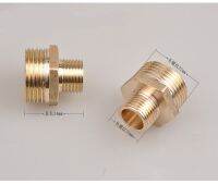 1/2 x 1 Inch BSP Male Length34mm Connection Hex Brass Pipe Adapter Coupler Reducer Connector