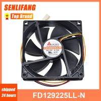 ใหม่สำหรับ FD129225LL-N 0.12A DC 12V 90X90x25mm พัดลมทำความเย็นเซิร์ฟเวอร์3สาย