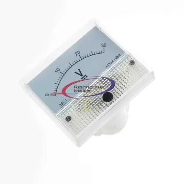 1Pcs DC 50V Analog Panel Volt Voltage Meter Voltmeter Gauge