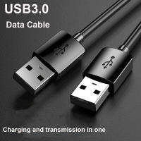 USB คู่ Ke Kabel Sambungan USB Unkereta USB I TV หม้อน้ำพีซี SSD ฮาร์ดดิสก์สายแล็ปท็อปชาย Ke ชาย USB 3.0สายต่อไฟ