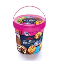 TATAWA Tea Time Assorted Cookies คุ้กกี้ เนย สอดไส้ รุ่นถัง ขนาด 400 กรัม