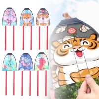 Outdoor Catapult Kite Childrens Toys DIY Paintng Kite Rubber Band Catapult Handheld Elastic Flying Toy Childrens Sports Gift