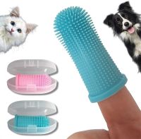 1pc 5 Colors Soft Dog Finger Toothbrush Bad Breath 360° Ergonomic Design Pet Toothbrush for Teeth Cleanin Dog Cat Cleaning Suppl Brushes  Combs