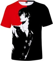 WANHONGYUE Anime Persona Game 3D Printed T-Shirt Short Sleeve Shirts Cosplay Pullover Top Tees