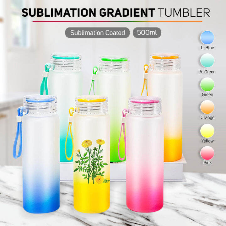 【Print Digital】NO DESIGN Sublimation Gradient Tumbler 500ml | Lazada PH