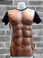 เสื้อยืด3Dลายกล้ามซิกแพ็ค/sixpack