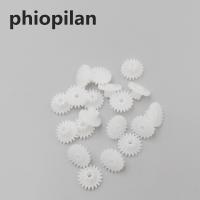 Phiopilan 0.5โมดูลัส20T 8T 2008-2b รูรับแสงเกียร์พลาสติกคู่2.05มม. เกียร์กระปุกเกียร์รถเกียร์ลดเกียร์สองชั้น