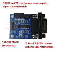 RS232 Ke TTL Pengasingan Isyarat Kuasa Kepala Lelaki Kepala Wanita 3.3V 5V พอร์ต Bersiri TTL Ke Modul RS232