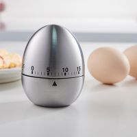 ✉ Stainless Steel Egg Timer Egg Apple Shape 60 Minute Timer Easy Operate Kitchen Timer Cooking Baking Helper Boiled Egg Indicator