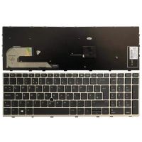 New UK Laptop keyboard For HP EliteBook 850 G5 silver frame with Pointing stick keyboard