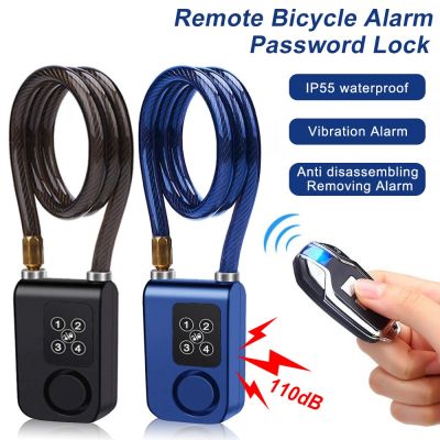 【LZ】✿✙☾  Bike Alarm Code Lock Wireless Remote Control Anti-Theft Cycling Alarm 110dB Burglar Vibration Bicycle Alarm Password Lock