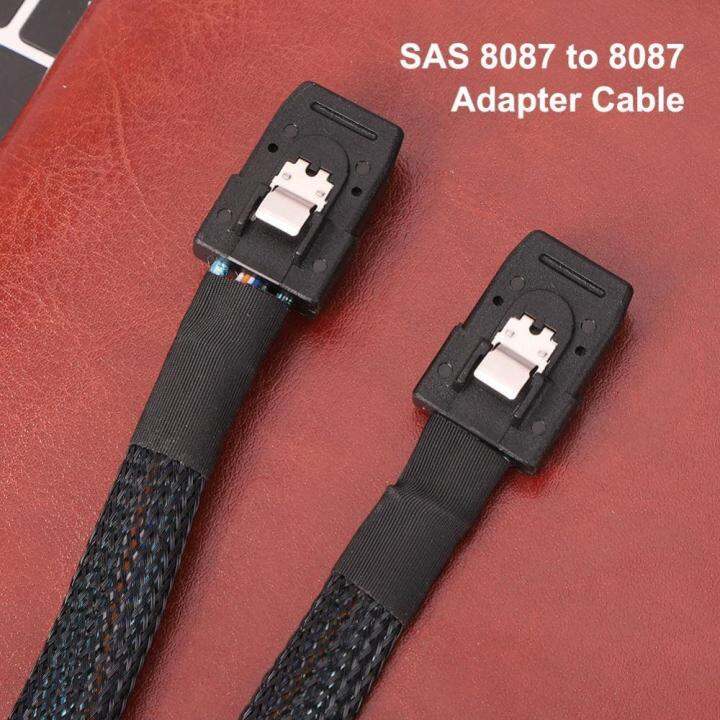 sas-sff-8087-to-sff-8087อะแดปเตอร์สายข้อมูลเซิร์ฟเวอร์ฮาร์ดดิสก์สายสายโอนย้าย