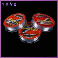 TONG 100m 100% Fluorocarbon คุณภาพสูง ตกปลา สายเชือกแข็งแรง ทนทาน ไนลอน PA สายการประมง เส้นใยเดี่ยว ลวดเชื่อม