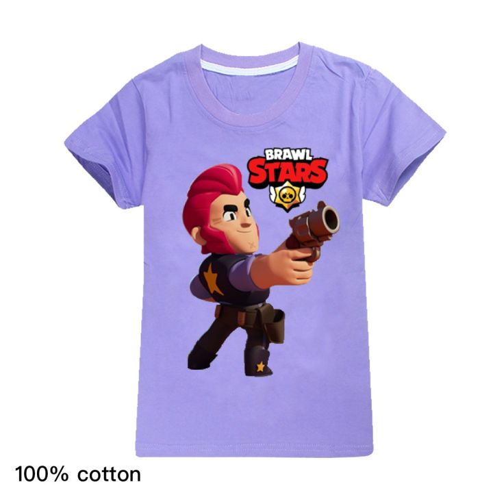 brawl-sta-rss-เสื้อยืดฤดูร้อนสำหรับเด็กผู้ชายเสื้อยืดการ์ตูนแขนสั้นผ้าคอตตอนคอมบ์เสื้อผ้า0000