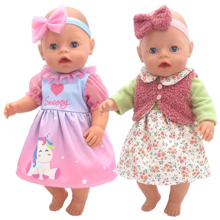 yf-40-cm-baby-set-wool-jumpsuit-hat-suitable-for-17-inch-new-born-dolls