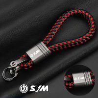 For SYM JOYMAX 250i 300 sym 150 125 CTS CRUISYM Accessories Custom LOGO Motorcycle Braided Rope Keyring Metal Keychain