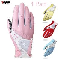 1 Pair Golf Gloves For Women Girls PU Fabric Beautiful Breathable non-slip Gloves ladies gift multicolors Brand new dropshipping