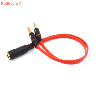 Re 3.5MM TRRS ADAPTER 2ชาย1หญิง Mini 3.5MM JACK 4 PIN Splitter STEREO AUDIO Microphone FLAT CABLE SOCKET TO 2 3pin CONNECTOR