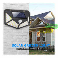 Solar  light 100 LED 3 โหมด ไฟติดผนังโซล่าเซลล์พลังงานแสงอาทิตย์