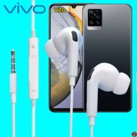 หูฟัง สมอลทอล์ค VIVO Aux 3.5 mm. In-Ear วีโว่ อินเอียร์ เสียงดี เบสหนัก เล่น-หยุดเพลง-เพิ่ม-ลดระดับเสียง V20