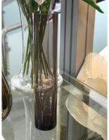 Jarron Glass Lefkada Taupe 6*30Cm