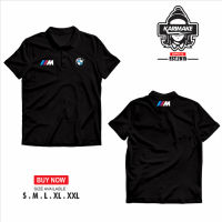 Polo Shirt Kaos Polo BMW M Logo Kaos Otomotif - Karimake - Hitam, S