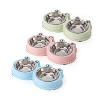 Bowls Dog Food Water Feeder Stainless Steel Drinking Dish Feeder Cat Puppy Feeding Supplies Small Dog Accessories