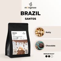 เมล็ดกาแฟคั่วกลาง Brazil santos Finecup Character : Chocolate, Nutty, Balanced, Good mouthfeel&amp; Body Mungmee Coffee