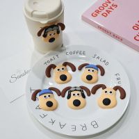 FOREVERN 10ชิ้นการ์ตูนสุนัข Wallace Gromit DIY เสน่ห์ตกแต่ง DIY เครื่องประดับอัญมณีงานฝีมือน่ารักตุ๊กตา3D แพทช์เคสโทรศัพท์