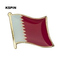 Qatar Flag Badge Flag Laple Pin Badges Flag Brooch Fashion Brooches Pins