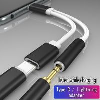 Chaunceybi USB C To 3 5 Jack Type Lightning Earphone Headphone Converter Charging Iphone Accessories