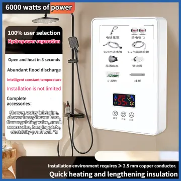 Instant Hot Water Heater Electric Tankless On Demand House Shower Sink  6000W USA