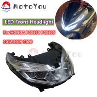 ไฟหน้าด้านหน้า LED สำหรับ Honda PCX150 PCX125 2018 2019ไฟหน้า2020 18-20 PCX 125 150ประกอบหลอดไฟหน้า