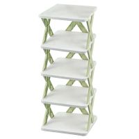 Shoe Rack - 5 Tiers for Closet Narrow, Plastic Shoe Rack Storage Organizer for Entryway